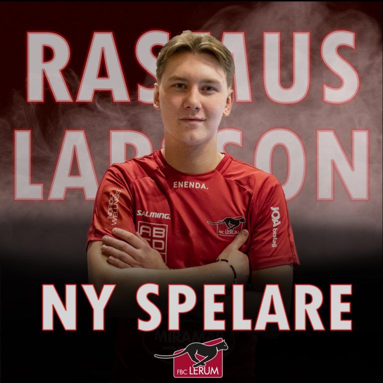 Rasmus Larsson är rödsvart FBC Lerum innebandy